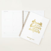 Moderne gouden dromen geloven dat je Motivatie kun Planner (Display)