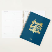 Moderne gouden dromen geloven dat je Motivatie kun Planner (Display)