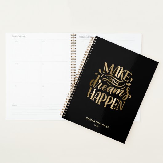 Moderne gouden dromen geloven dat je Motivatie kun Planner (Display)