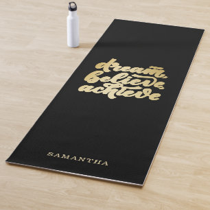 Moderne gouden dromen geloven dat je Motivatie kun Yogamat