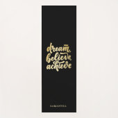 Moderne gouden dromen geloven dat je Motivatie kun Yogamat (Voorkant)