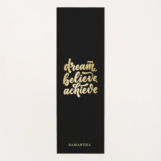 Moderne gouden dromen geloven dat je Motivatie kun Yogamat (Voorkant)