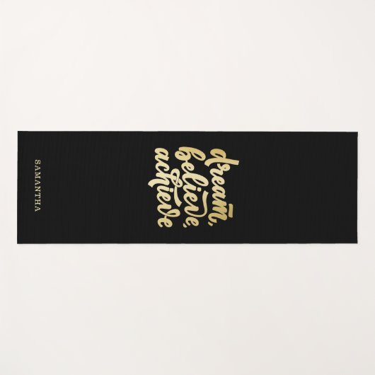 Moderne gouden dromen geloven dat je Motivatie kun Yogamat (Voorkant (horizontaal))