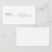 Moderne gouden en grijze Visitekaartje (Voorkant / Achterkant)