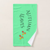 Moderne gouden en groene herfst handdoek (Handdoek)