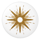 Moderne gouden en witte doorbraak uit de middeleeu keramische knop (Voorkant)