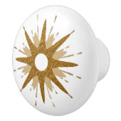 Moderne gouden en witte doorbraak uit de middeleeu keramische knop (Rechts)