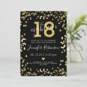 Moderne gouden en zwarte 18e olievlek-Stippen van  Kaart (Staand voorkant)