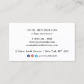 Moderne gouden en zwarte rondleiding visitekaartje (Achterkant)