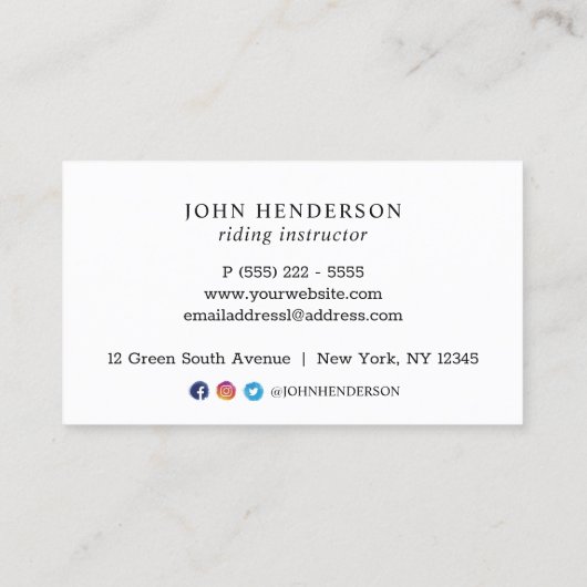 Moderne gouden en zwarte rondleiding visitekaartje (Achterkant)