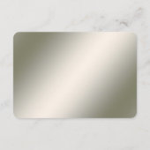 Moderne Gouden Floral Detail Behuizing Kaart (Achterkant)