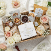 Moderne Gouden Folie Bruiloft | Elegant Minimalist Bedankjes Labels