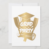 Moderne Gouden Folie Stijlvolle Script Graduation  Kaart (Achterkant)