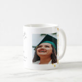 Moderne Gouden Foto Afgestudeerde Koffiemok (Voorkant rechts)