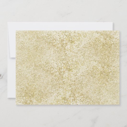 Moderne gouden foto bruiloft save the date (Achterkant)