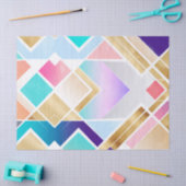 Moderne gouden geometrische kleuren tissuepapier (Craft)