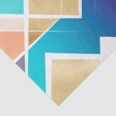 Moderne gouden geometrische kleuren tissuepapier (Detail)