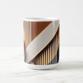 Moderne Gouden & Geometrische Koffie Mok (Center)
