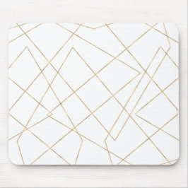 Moderne gouden geometrische lijnen Abstract ontwer Muismat