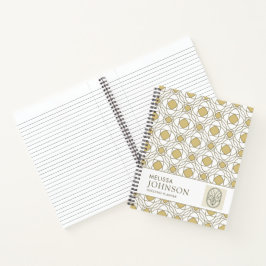 Moderne Gouden Geometrische Luxe Notitieboek