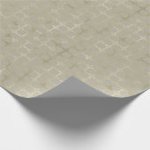 Moderne Gouden Geometrische Patroon Kerstmis Cadeaupapier (Hoek)