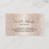 Moderne gouden glitter cupcake gebak zoete bakkeri visitekaartje (Achterkant)