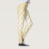 Moderne gouden glitter geometrische vormen leggings (Rechts)