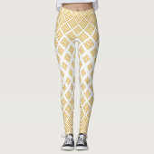 Moderne gouden glitter geometrische vormen leggings (Voorkant)