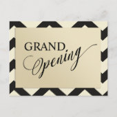 Moderne gouden Glitter Grote Opening Uitnodiging Briefkaart (Voorkant)