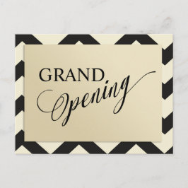 Moderne gouden Glitter Grote Opening Uitnodiging Briefkaart
