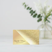 Moderne Gouden Glitters, Visagist Visitekaartje (Staand voorkant)