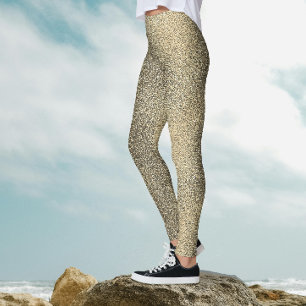 Moderne Gouden Gradiënt Glitterende Glanzende Glam Leggings