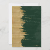 Moderne gouden groene penseelstreken Abstract schi (Achterkant)