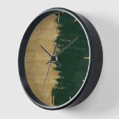 Moderne gouden groene penseelstreken Abstract schi (Hoek)