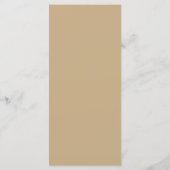 Moderne Gouden Groene Tropische Bruiloft Menu (Achterkant)
