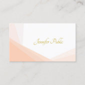 Moderne Gouden Hand Script Naam Professioneel Eleg Visitekaartje (Voorkant)