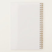 Moderne Gouden Hart Aangepaste Naam en Jaar 2024 Planner (Achterkant)