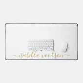 Moderne gouden hart scriptnaam bureaumat (Keyboard & Muis)