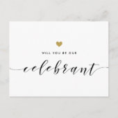 Moderne gouden harten zijn onze beroemdheid uitnodiging briefkaart (Voorkant)