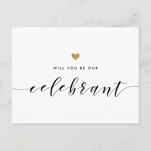 Moderne gouden harten zijn onze beroemdheid uitnodiging briefkaart (Voorkant)