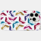 Moderne gouden hoge hak schoenen Waterverf Case-Mate iPhone Case (Achterkant (horizontaal))