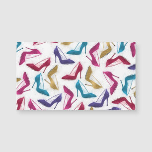 Moderne gouden hoge hakken Waterverf