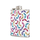 Moderne gouden hoge hakken Waterverf Heupfles (Links)