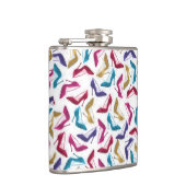 Moderne gouden hoge hakken Waterverf Heupfles (Rechts)