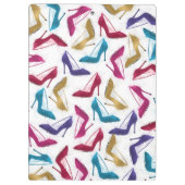 Moderne gouden hoge hakken Waterverf Klembord (Achterkant)