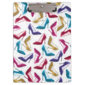 Moderne gouden hoge hakken Waterverf Klembord (Voorkant)