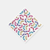 Moderne gouden hoge hakken Waterverf Servetten (Hoek)