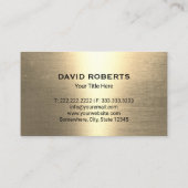 Moderne Gouden Huis Reparatie Schoonmaak Vervangin Visitekaartje (Achterkant)