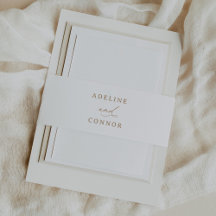 Moderne gouden kalligrafie bruiloft