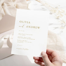 Moderne gouden kalligrafie minimalistische bruilof